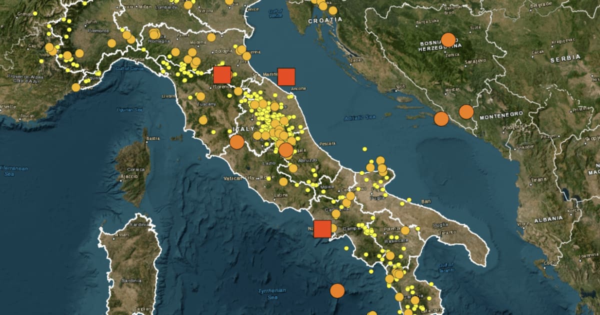 Terremoti In Italia La Mappa Dellingv Sugli Eventi Sismici A Settembre Lirresponsabile 5419